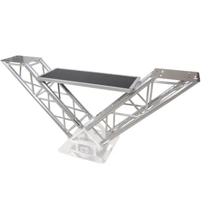 Alt view image 4 of 7 - ProX XT-VStationTT | Pair 3ft Truss with Table | VStationTT DJ Table Component