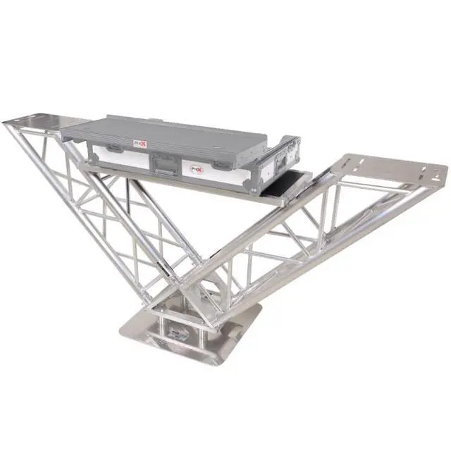 Alt view image 5 of 7 - ProX XT-VStationTT | Pair 3ft Truss with Table | VStationTT DJ Table Component
