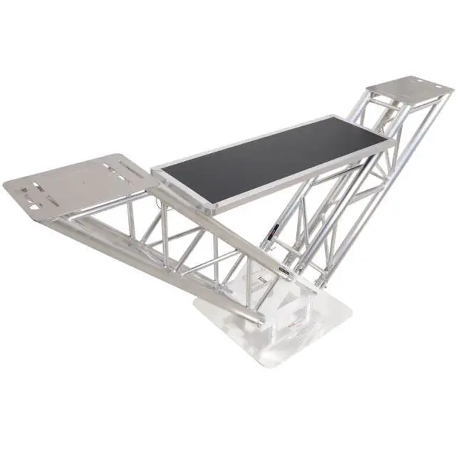 Alt view image 3 of 7 - ProX XT-VStationTT | Pair 3ft Truss with Table | VStationTT DJ Table Component