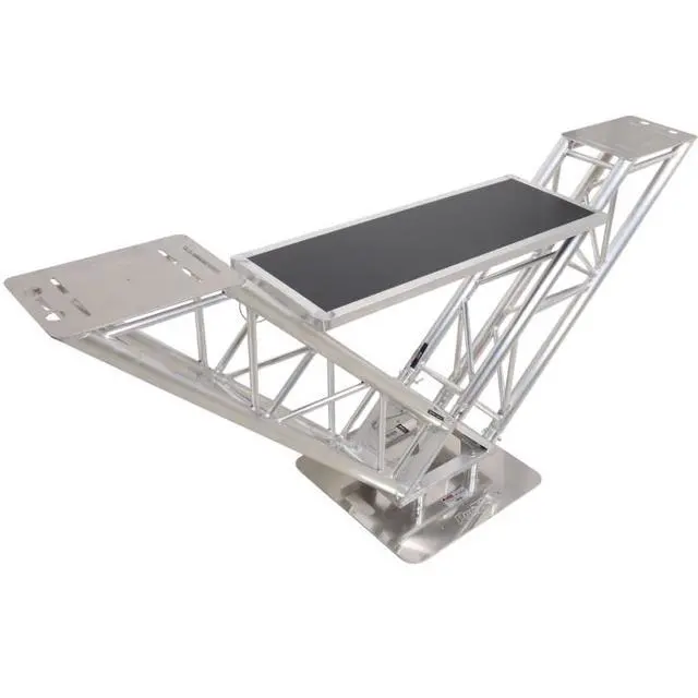 Alt view image 7 of 7 - ProX XT-VStationTT | Pair 3ft Truss with Table | VStationTT DJ Table Component