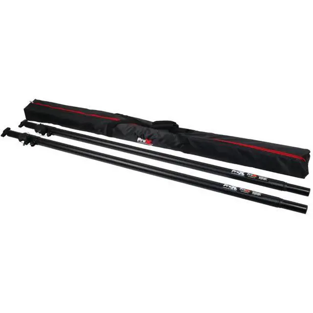 Alt view image 2 of 6 - ProX X-ATLAS8FTBLX2 | Adjustable Telescoping Poles Pair | 56in-96in Black Support Set