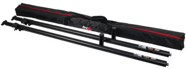 Main image of ProX X-ATLAS8FTBLX2 | Adjustable Telescoping Poles Pair | 56in-96in Black Support Set