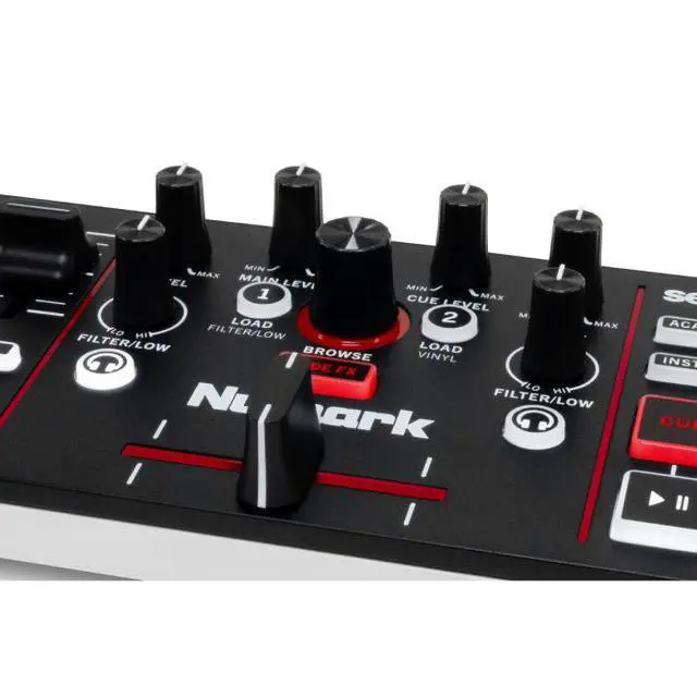 Alt view image 3 of 7 - Numark MixTrack Go | Bluetooth MIDI DJ Controller | Ultra-Portable 2-Deck Stems Control