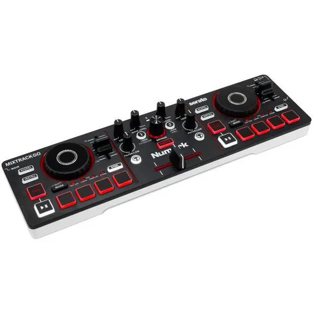 Alt view image 6 of 7 - Numark MixTrack Go | Bluetooth MIDI DJ Controller | Ultra-Portable 2-Deck Stems Control