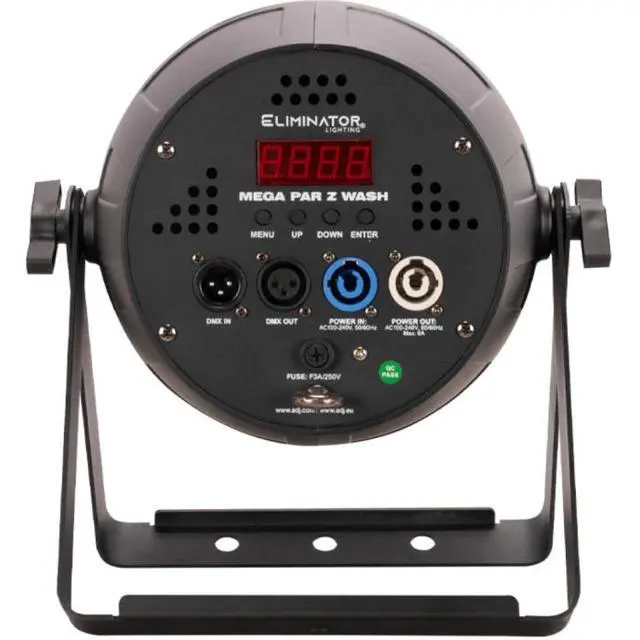 Alt view image 4 of 7 - Eliminator Mega Par Z Wash | 19x15W RGBW LEDs + Zoom | 10°60° Beam with Circle Control