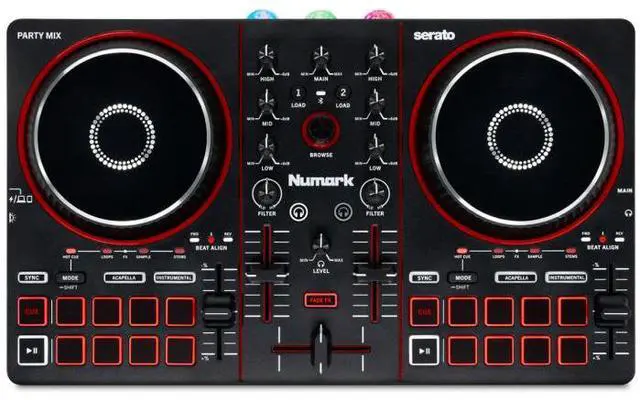 Main image of Numark Party Mix III | Built-In LED Light Show | 2-Deck DJ Controller with Stems