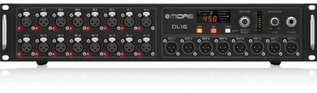 Main image of Midas DL16 | 16-In / 8-Out Digital Stagebox | Dual AES50 Ports & ULTRANET Support