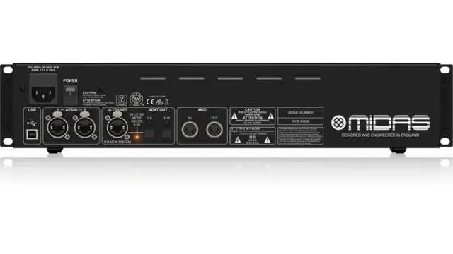 Alt view image 4 of 4 - Midas DL16 | 16-In / 8-Out Digital Stagebox | Dual AES50 Ports & ULTRANET Support