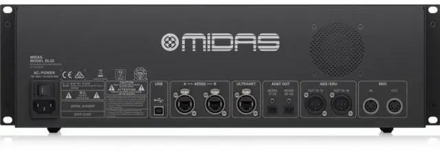 Alt view image 4 of 4 - Midas DL32 32-Input / 16-Output Stage Box with 32 Midas Mic Preamps