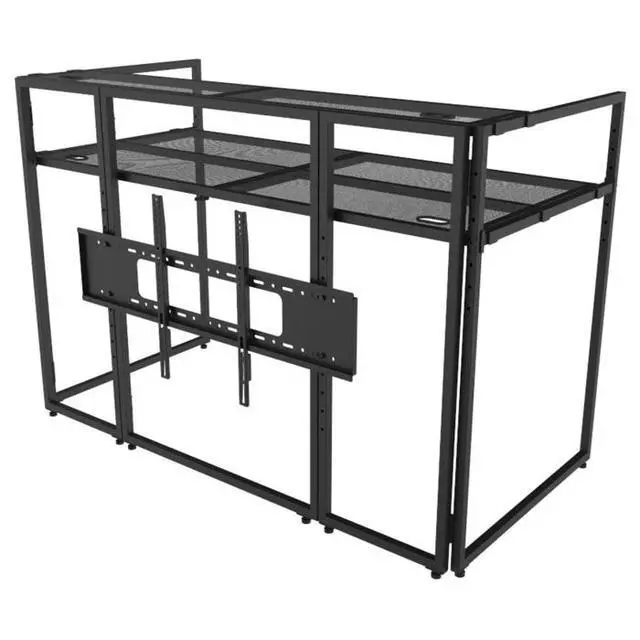 Alt view image 4 of 6 - Odyssey DJBOOTHM65OP | DJ Booth with 65in TV Mount | Adjustable Tier & Cable Ports
