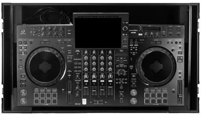 Alt view image 6 of 7 - Odyssey FPR-GSXDJAZW1UBL | Pre-Wired Case for XDJ-AZ | 1U Rack, Wheels and Glide Laptop Platform