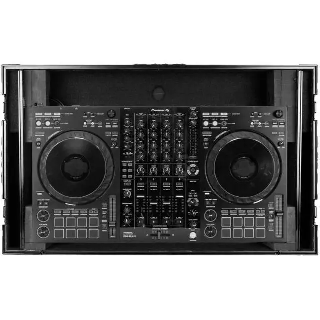 Alt view image 6 of 7 - Odyssey FPR-GSFLX10W1UBL | Case for Pioneer DJ DDJ-FLX10 | Pre-Wired XLR, 1U Rack and Wheels