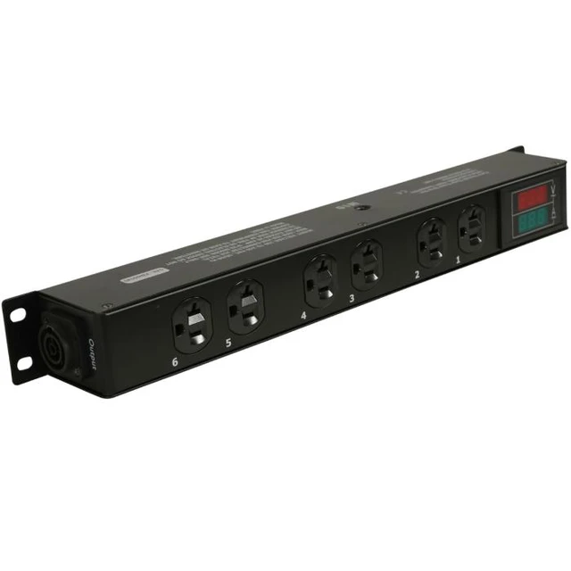 Alt view image 4 of 7 - ProX X-PWEDLEDX6TARA | 6 Outlet 20A Power Center | True1 I/O with LED Meter
