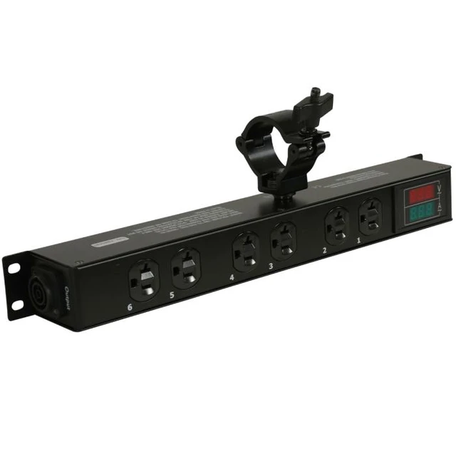 Alt view image 6 of 7 - ProX X-PWEDLEDX6TARA | 6 Outlet 20A Power Center | True1 I/O with LED Meter