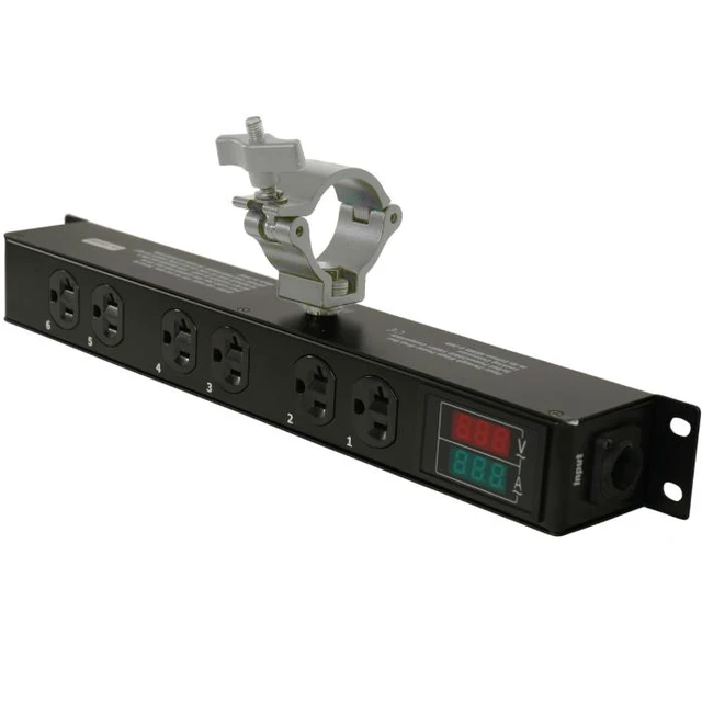 Alt view image 5 of 7 - ProX X-PWEDLEDX6TARA | 6 Outlet 20A Power Center | True1 I/O with LED Meter