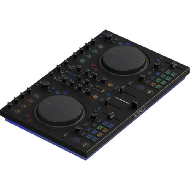 Alt view image 2 of 6 - Native Instruments Traktor MX2 | 2-Channel DJ Controller with Traktor Pro 4 | 16 RGB Pads and 24-bit/96 kHz Audio
