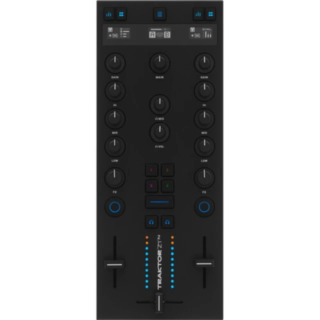 Alt view image 3 of 7 - Native Instruments Traktor Z1 MK2 | 2-Channel Mixer Controller with Traktor Pro 4 | 24-bit/96 kHz Audio and 4-Deck Control