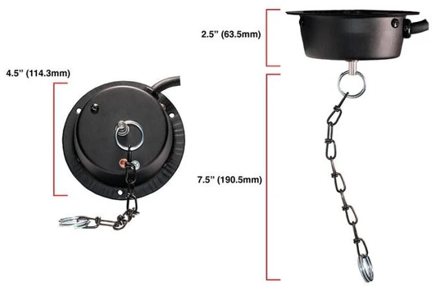 Alt view image 5 of 5 - Eliminator lighting MBM1RP ETL Approved Mirror Ball Motor, Up to 16-inch - Black