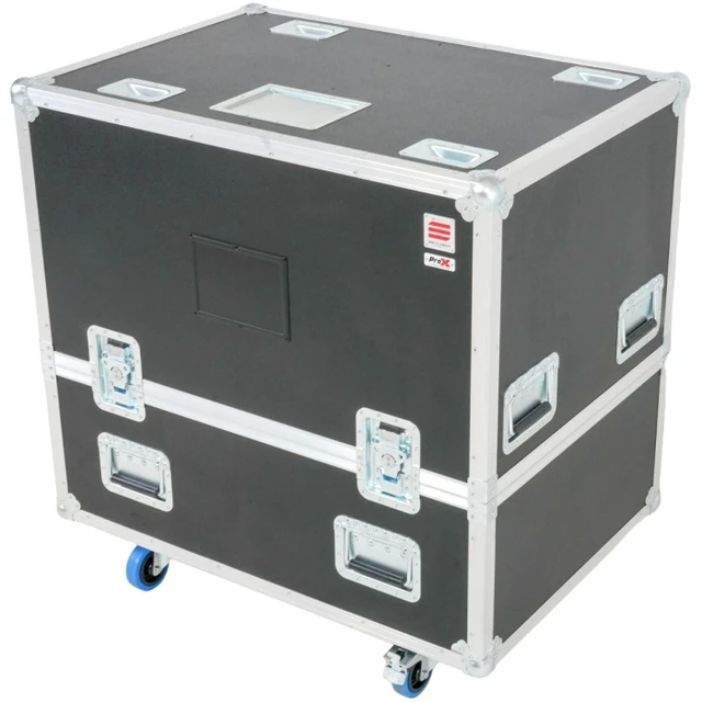 Alt view image 5 of 7 - ProX XSM-LDMAU44GX2 | Flight Case for 2x LD Systems MAUI 44 G2 | 4x 5in Casters with Column Storage