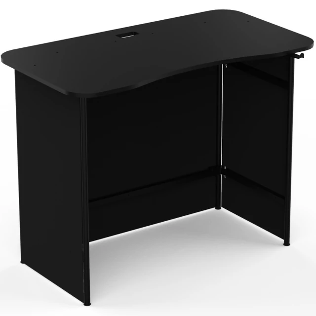 Alt view image 4 of 7 - Humpter Move (Black) | Portable Folding DJ Booth with 47.2in Tabletop | 154lb Capacity & Tool-Free Setup