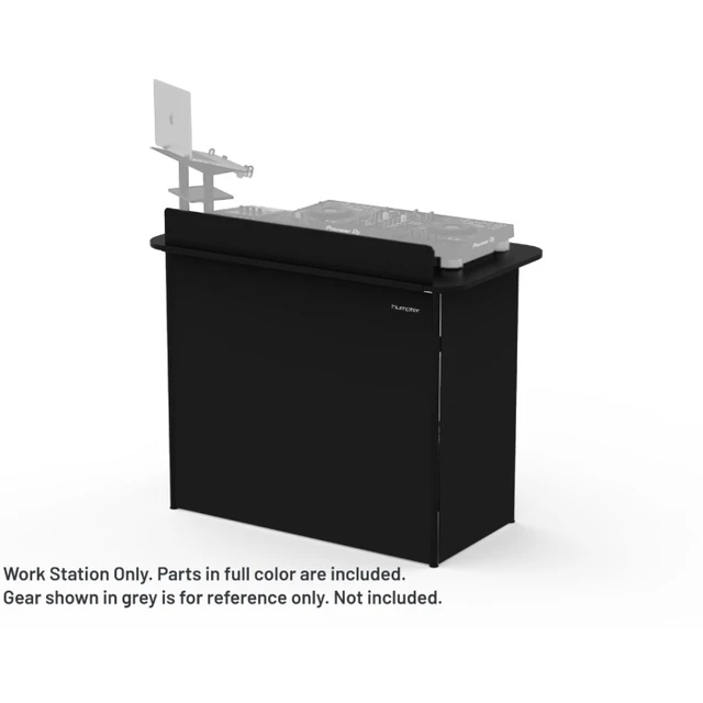 Alt view image 6 of 7 - Humpter Move (Black) | Portable Folding DJ Booth with 47.2in Tabletop | 154lb Capacity & Tool-Free Setup