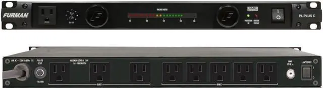Main image of Furman PL-PLUS C 19" Rackmount 15A Rack Power Strip