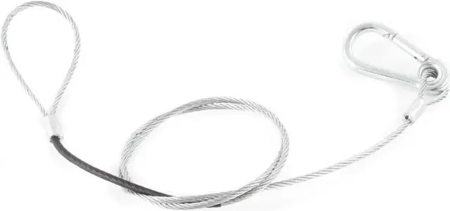 Alt view image 4 of 15 - Steel Light Fixture Safety Cable With Latch 30 In