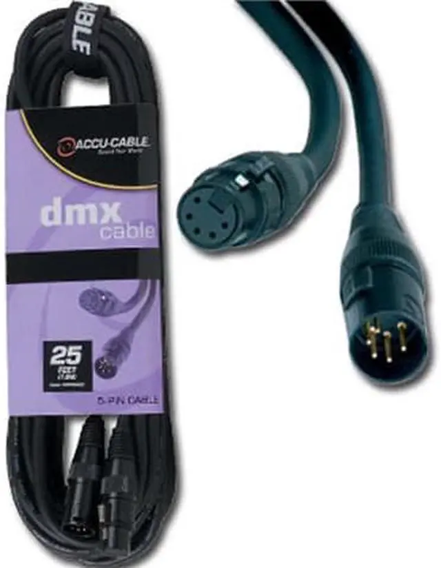 Main image of NEW AMERICAN DJ AC5PDMX25 25 FEET 5 PIN DMX CABLE