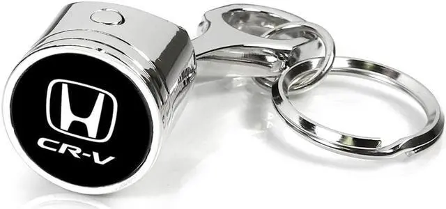 Main image of Honda CR-V Chrome Finish Engine Piston and Rod Metal Key Chain