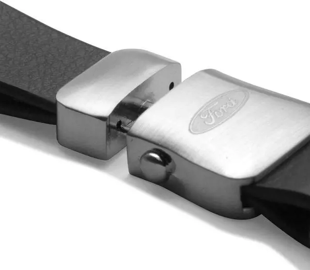 Alt view image 4 of 6 - Ford F-150 Genuine Black Leather Strap Detachable Key Chain
