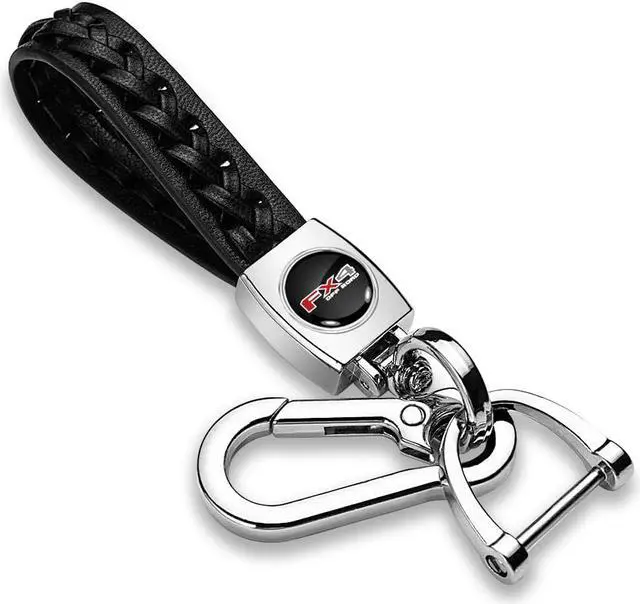 Main image of Ford F-150 FX4 Off Road in Black Braided Rope Style Genuine Leather Key Chain