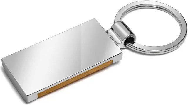 Alt view image 4 of 5 - Ford F-150 Laser Engraved Maple Wood Chrome Metal Trim Key Chain