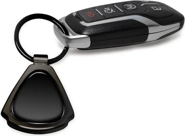Alt view image 4 of 7 - Ford F-150 Black Dome Dark Gunmetal Metal Teardrop Key Chain