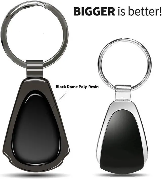 Alt view image 5 of 7 - Ford F-150 Black Dome Dark Gunmetal Metal Teardrop Key Chain