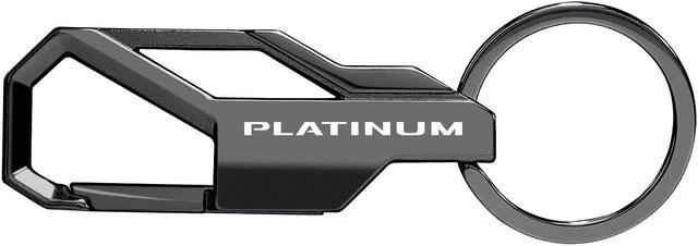 Ford F-150 Platinum Gunmetal Black Carabiner-style Snap Hook Metal Key Chain