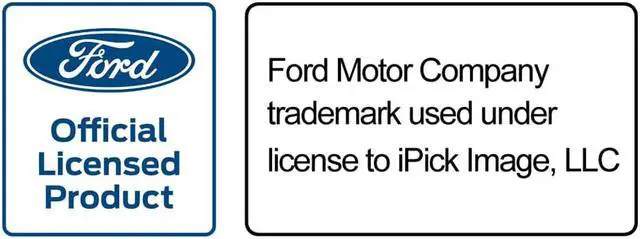 Alt view image 4 of 4 - Ford Mustang Script Black Real Leather Shield-Style Key Chain