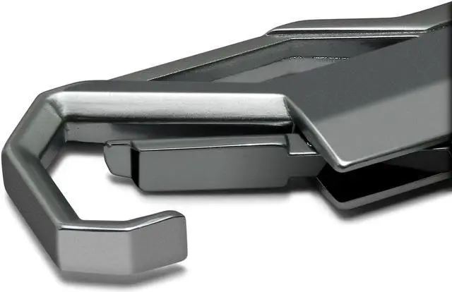 Alt view image 4 of 5 - Ford Mustang Mach-E Gunmetal Black Snap Hook Metal Key Chain