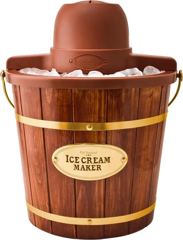 Alt view image 2 of 11 - Nostalgia Old Fashioned Ice Cream Maker ICMW400