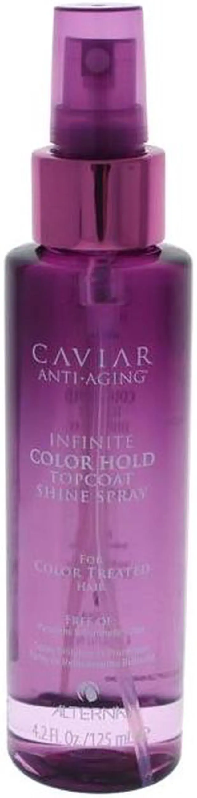 Alt view image 2 of 7 - Alterna Caviar Infinite Color Hold Topcoat Shine Spray For Color Treated Hair 4.2 Ounce