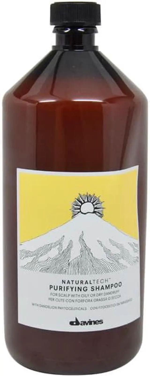 Alt view image 3 of 4 - Davines - Natural Tech Purifying Shampoo (For Scalp with Oily or Dry Dandruff) 1000ml/33.8oz