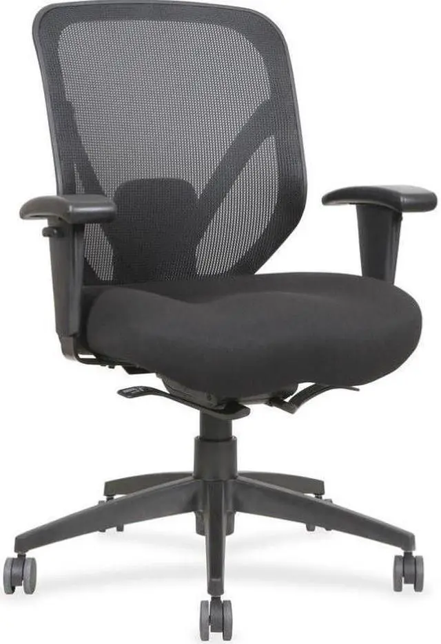 Alt view image 4 of 8 - Mid Back Chair, 28-1/8"x22-7/8"x41-3/4", Black