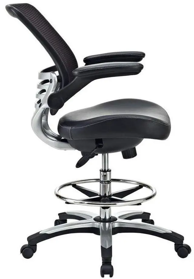 Alt view image 3 of 20 - Edge Drafting Chair in Black
