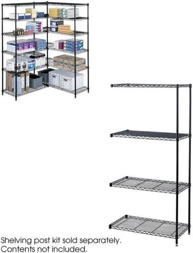 Alt view image 6 of 13 - Safco 5286BL Wire Add On Unit