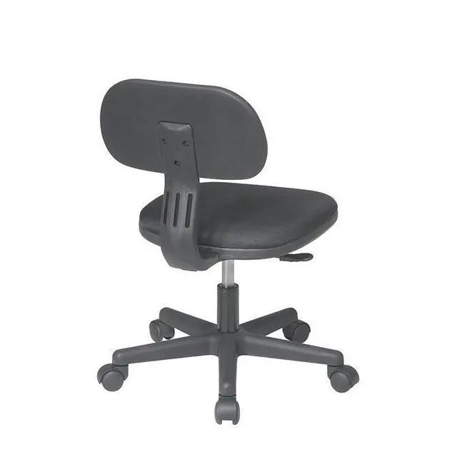 Alt view image 8 of 17 - Black Armless Fabric Office Chair