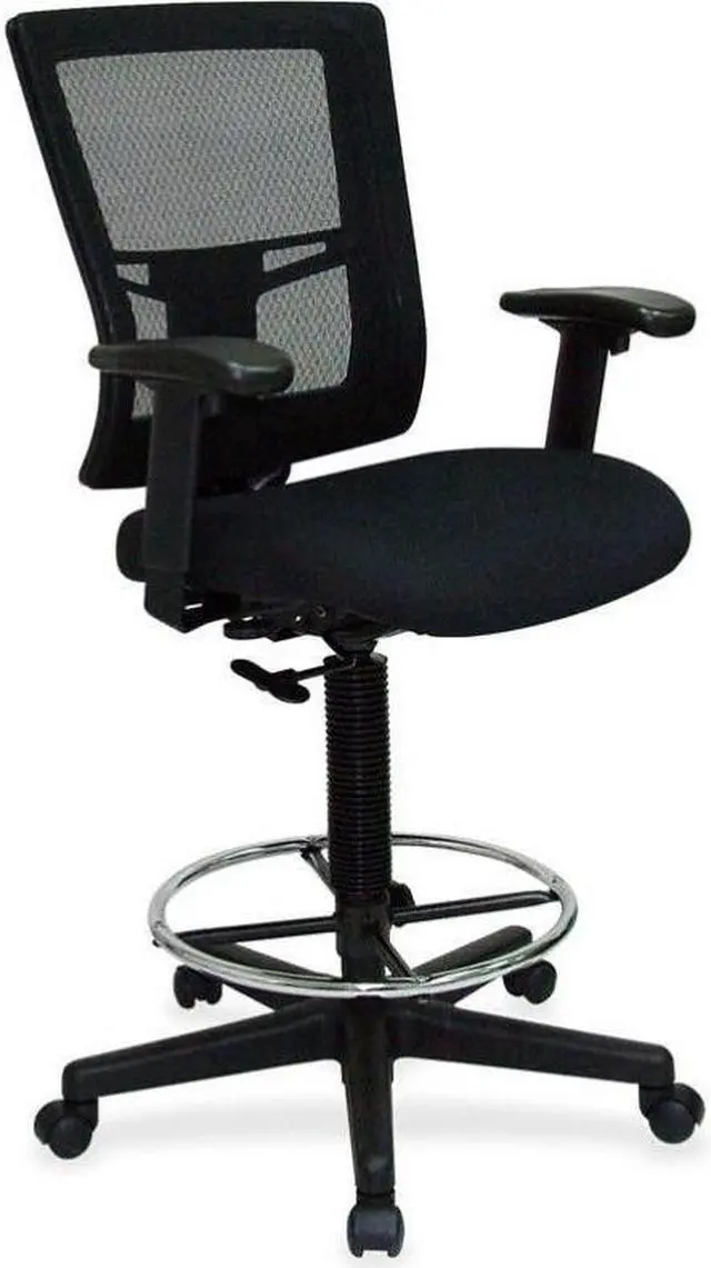 Main image of Lorell Drafting Stool Chair 27"x25"x48" Black 43100