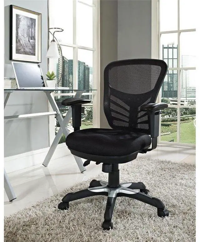 Alt view image 9 of 20 - Articulate Black Mesh Office Chair