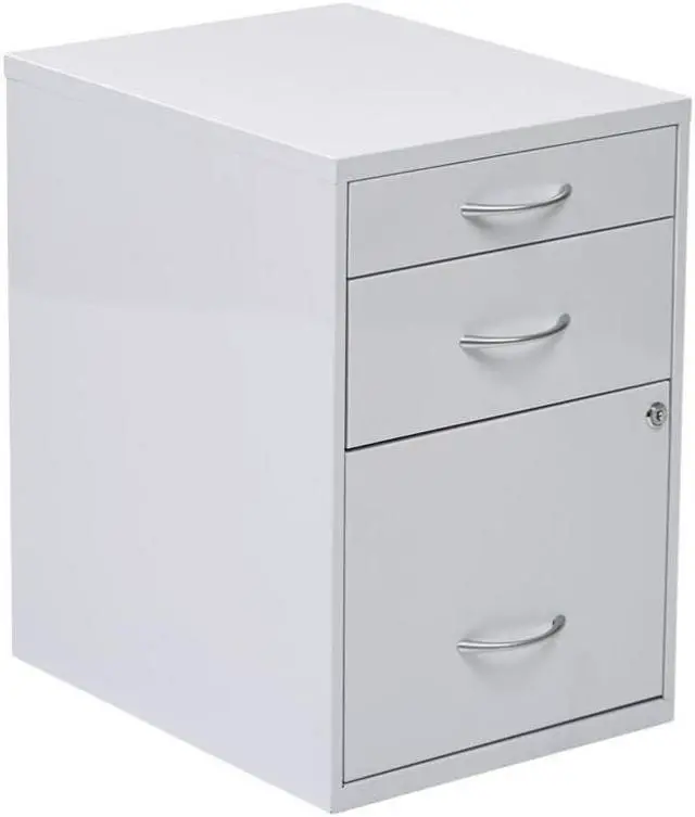 Alt view image 3 of 7 - Avenue 6 Office Star HPBF11 22 in. Pencil- Box- Storage File Cabinet - White