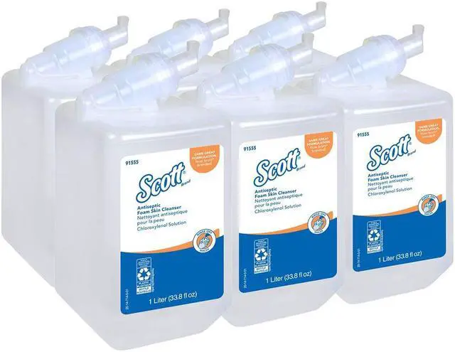 Alt view image 4 of 5 - Kimberly-Clark - 91555 - Soap Scott Control Foaming 1, 000 mL Dispenser Refill Bottle Unscented Kimberly Clark 91555