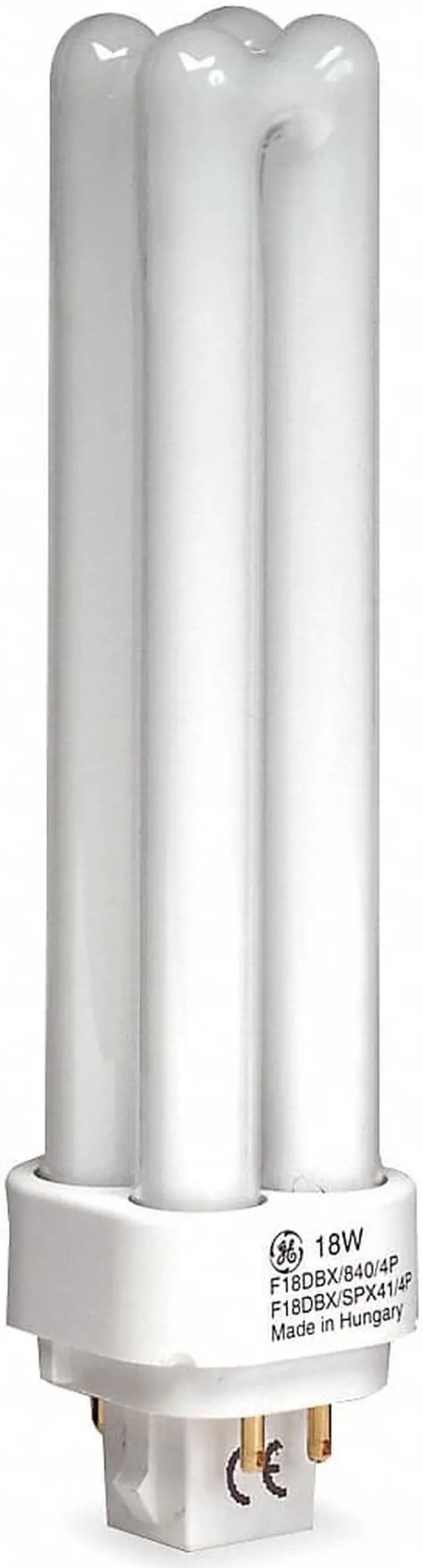 Alt view image 2 of 3 - GE 97598 - F18DBX/827/ECO4P Double Tube 4 Pin Base Compact Fluorescent Light Bulb