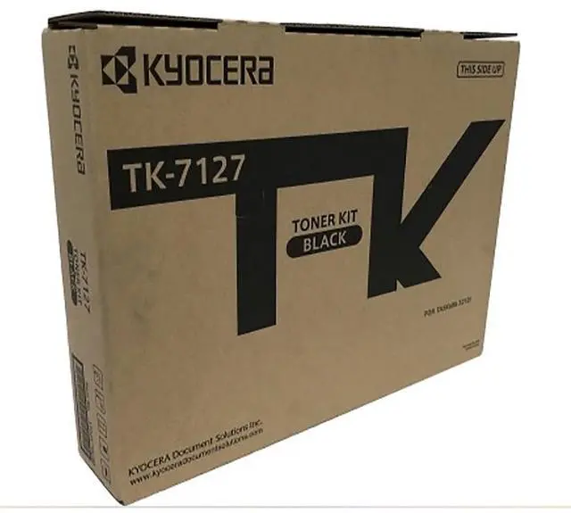 Alt view image 3 of 3 - Black Toner Cartridge for Kyocera TK-7127 TASKalfa 3212i, Genuine Kyocera Brand